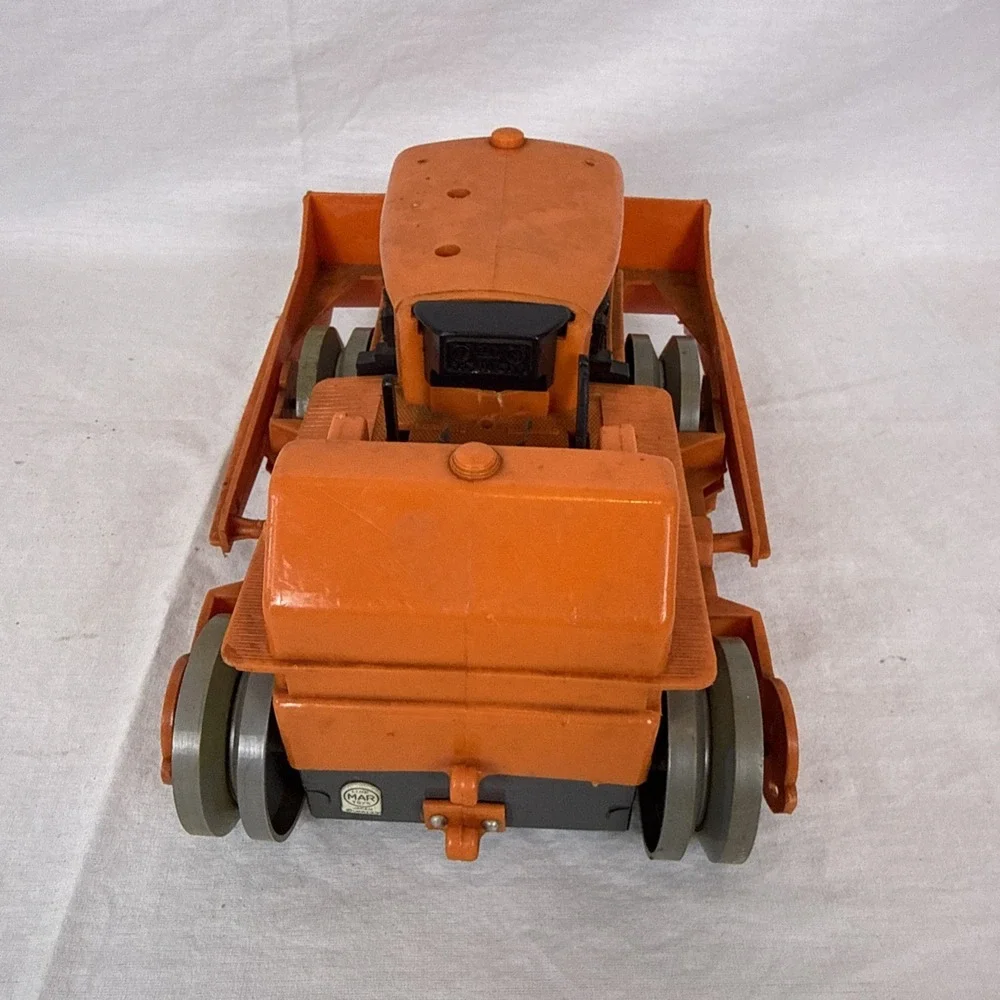 Vintage Marx A Power Giant Bulldozer Orange 18